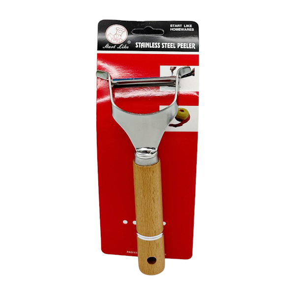 Овочечистка Start Like металева 1шт з дерев'яною ручкою арт.191-В3 *12