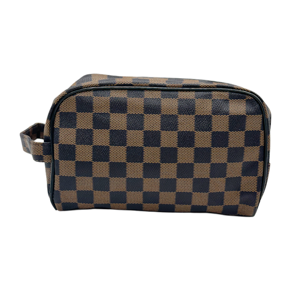 Косметичка 20*12*8см Екошкіра шахматна з ручкою арт.1202-6 *12