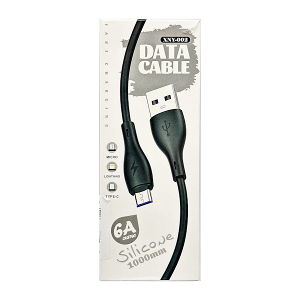 Кабель Data Cable 1м 6A силікон USB-Type-C арт.XNY-002 (283-21)