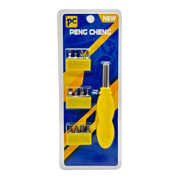 Викрутка PC зі змінними насадками 12в1 на блістері арт.PCP002 742 (25-В28)