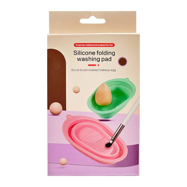 Ванночка силіконова д/очистки пензликів 1шт розкладна арт.627 (25-В37)