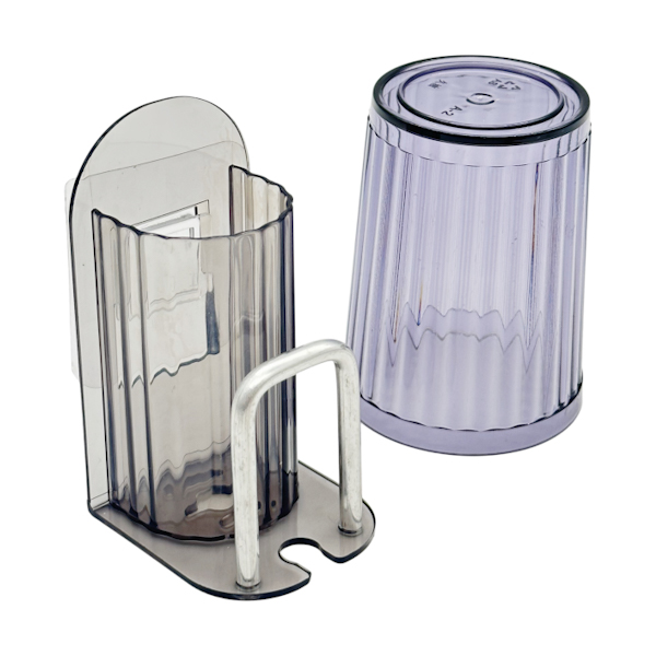 Тримач д/зубної щітки пласт. самоклеючий з стаканом арт.50748-5