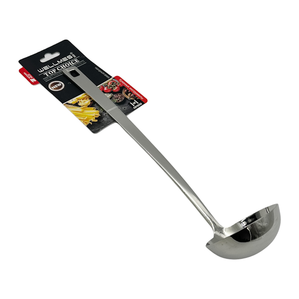 Ополоник кухонний WELLMES металевий 1шт 28*7,5см