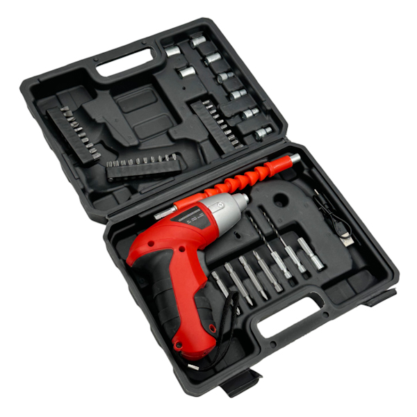 Шуруповерт акумуляторний з насадками Type-C у валізі арт.LZ-6065