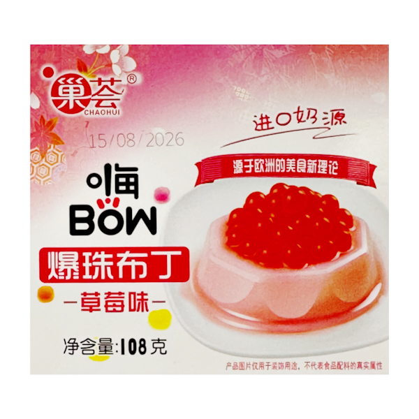 Пудинг CHAOHUI 108г зі смаком полуниці арт.F30-A06