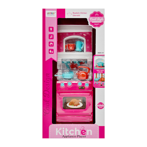 Іграшка XinQiShengToys Кухня з плитою і посудом арт.868-91