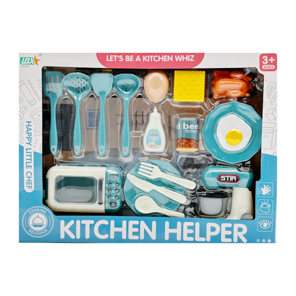 Іграшка LBX Kitchen Helper Набір посуду з продуктами і технікою арт.GJJ-L-39