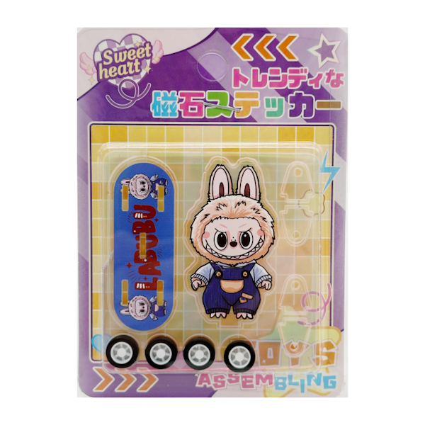 Іграшка Sweet Heart 1шт Скейтборд конструктор Лабубу арт.LW-501 *24