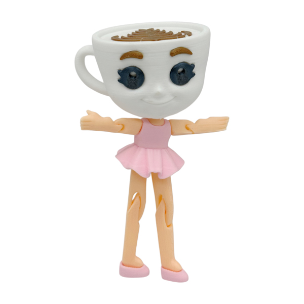 Іграшка 3d Фігурка 1шт 14см Балерина Капучіна арт.1508-BJ027 *20