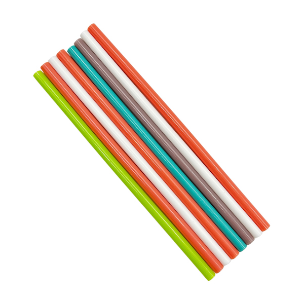 Клей Стержень силіконовий Набір 8шт 18см тонкий Кольоровий арт.24013-15