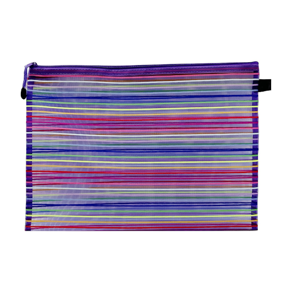 Папка В4 в сіточку на замочку Кольорова Смужка арт.1118-2 *12