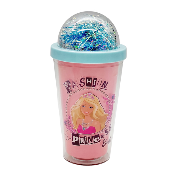 Стаканчик д/холодних напоїв з трубочкою 1шт Барбі арт.79-2-7