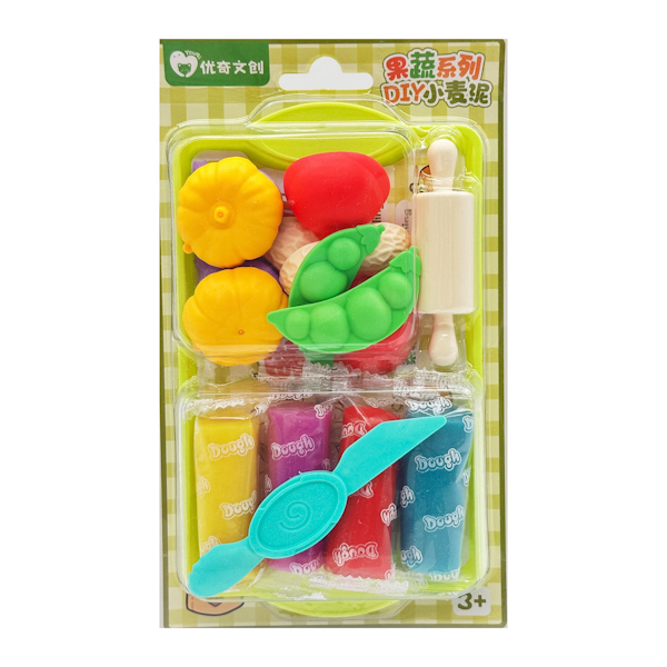 Набір для ліплення DIY Пластелін з формочками Фрукти/Овочі арт.269 *16