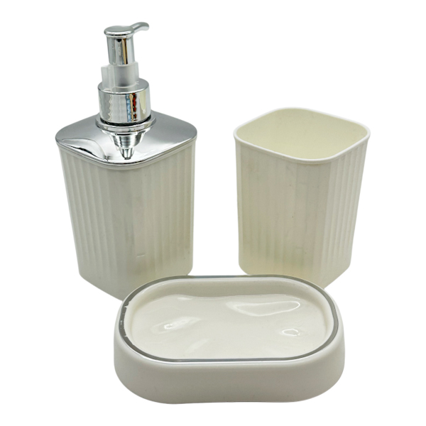 Набір аксесуарів д/ванної 3 придм. пластик арт.A704-8113FM (306-3)