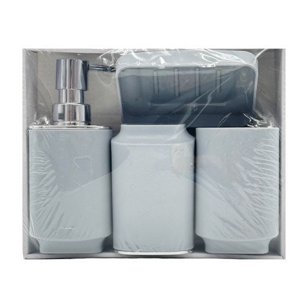 Набір аксесуарів д/ванної 4 придм. пластик арт.613-6737 (306-10)