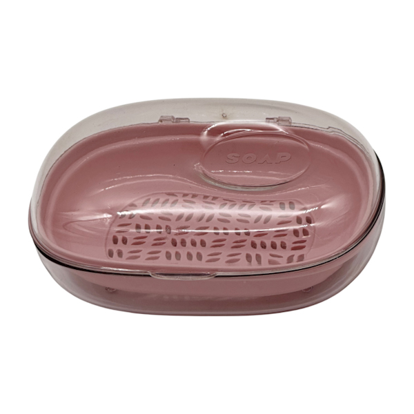 Мильниця пластик 1шт закрита Кольорова Прозора кришка арт.B130-Y-7 (306-29)