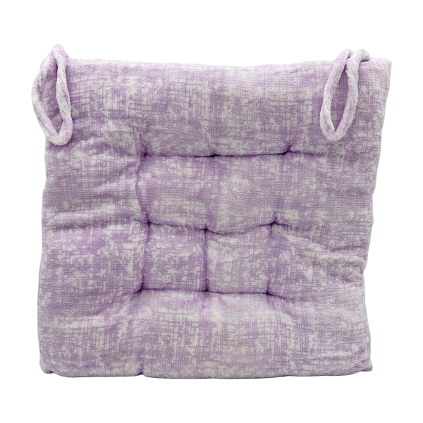 Подушка на стілець 38*38см Хутряна Кольорова з зав'язками Мікс арт.1267-2/3 *6