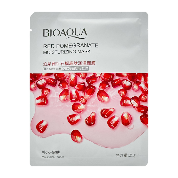 Маска д/обл тканинна BIOAQUA 25г Pomegranate арт.BQY13