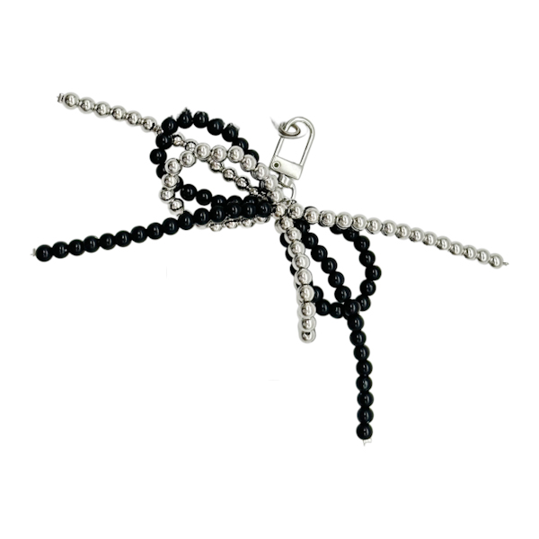 Брелок д/телефону 1шт Бант з намистин під чехол арт.229-15 *5