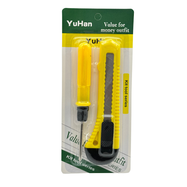 Викрутка YuHan Набір 1шт +ніж канцелярський арт.15123-29 *12