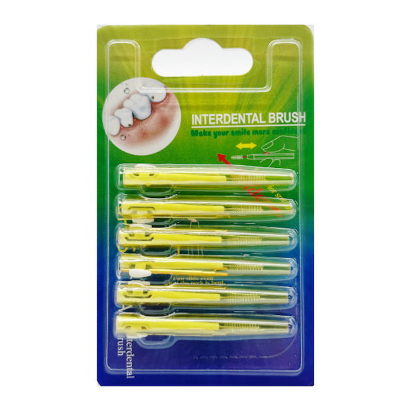 Щіточки для міжзубної чистки 6шт на блістері