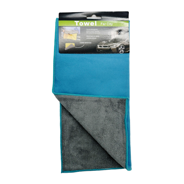 Ганчірка д/авто мікрофібра Towel Far City 1шт 30*30см 2-стороння арт.1065-02 *12