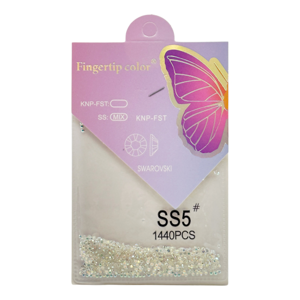 Декор д/нігтів Fingertip Color Стрази 1440шт №SS5 арт.1219-В1 *12