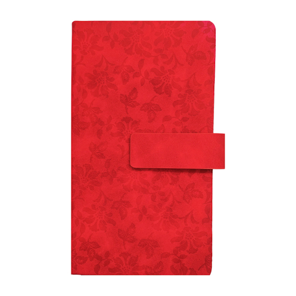 Блокнот А6 Екошкіра прошитий в лінію магнітна застібка Візерунок арт.1055-2