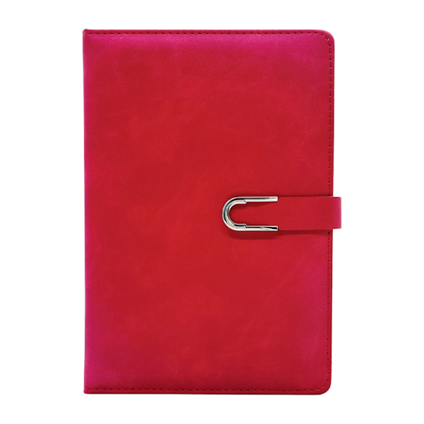 Блокнот А5 Екошкіра прошитий в лінію магнітна застібка металева вставка арт.1055-5