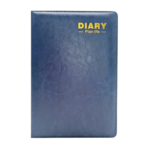 Блокнот А5 Екошкіра прошитий в лінію Diary Plan life арт.1055-6