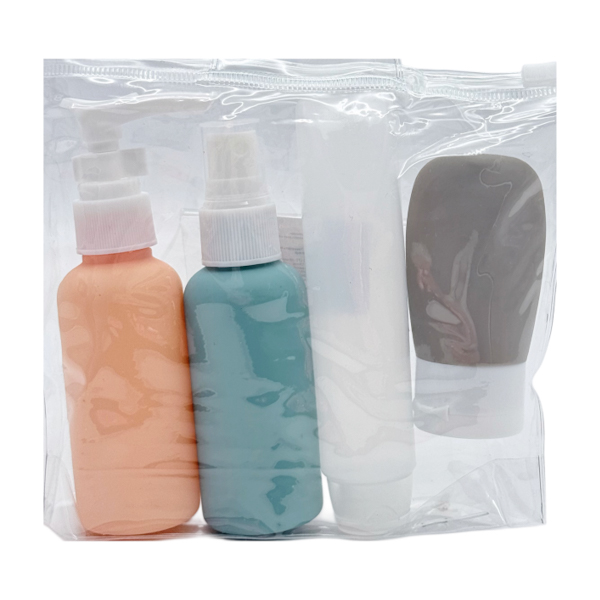 Органайзер д/косметики Набір 4шт тюбик+дозатор+спрей Кольоровий арт.38-6