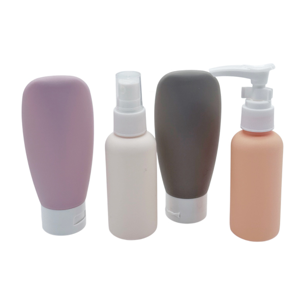 Органайзер д/косметики Набір 4шт тюбик+дозатор+спрей Кольоровий арт.38-7