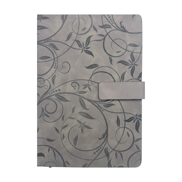 Блокнот А5 Екошкіра прошитий в лінію магнітна застібка Візерунок арт.1055-8