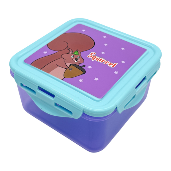 ЛанчБокс Дитячий 1шт прозорий Кольоровий Малюнок арт.602-NK-2519/2518