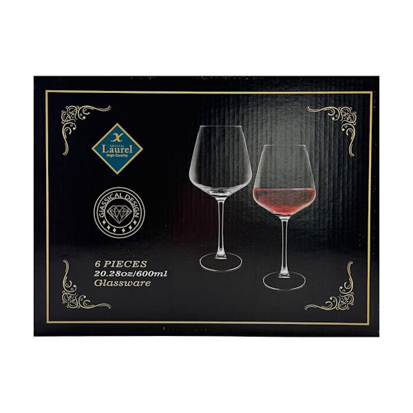 Келих вино Crystal Laurel 600мл 1шт арт.JG6159 *6
