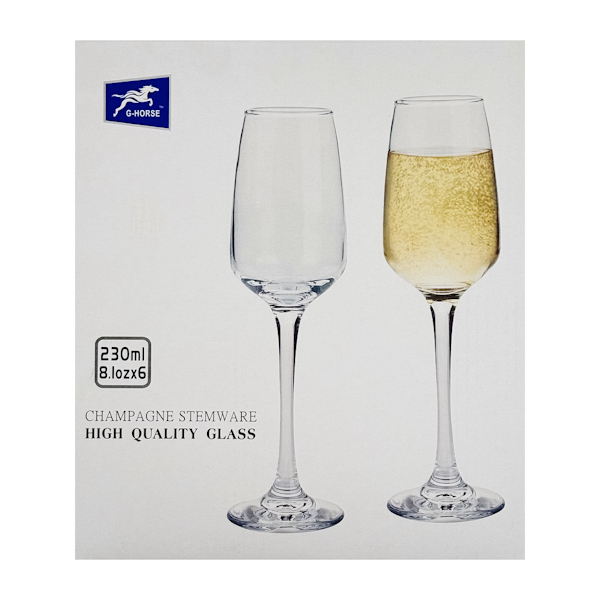 Келих вино G-Horse 230мл 1шт арт.J6305-1 *6