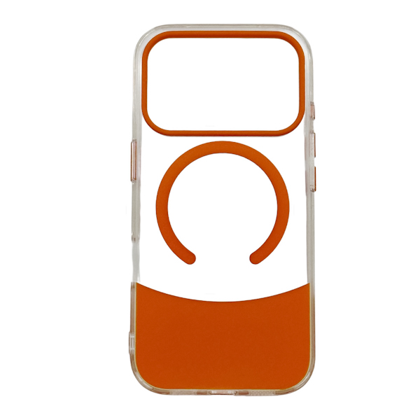 Чохол д/тел силікон iPhone 17 Pro прозорий кольорова вставка MagSafe арт.TZKR-00304 *4