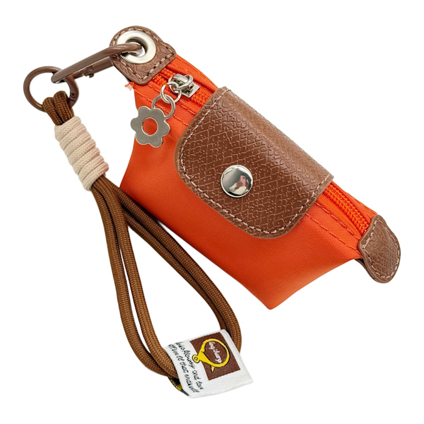 Брелок з карабіном д/сумки Сумочка-монетниця текстильна з шнурком арт.TZKR-1718 *5