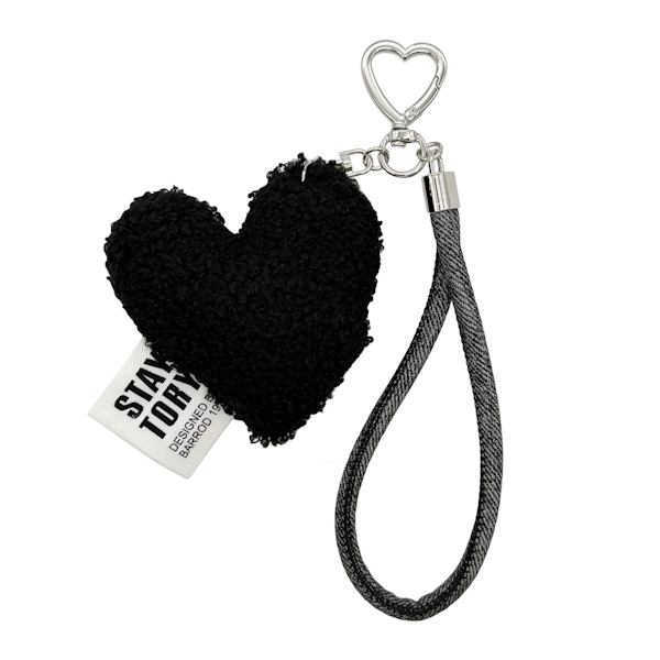 Брелок з карабіном д/сумки Сердечко хутряне з шнурком арт.TZKR-1920 *5