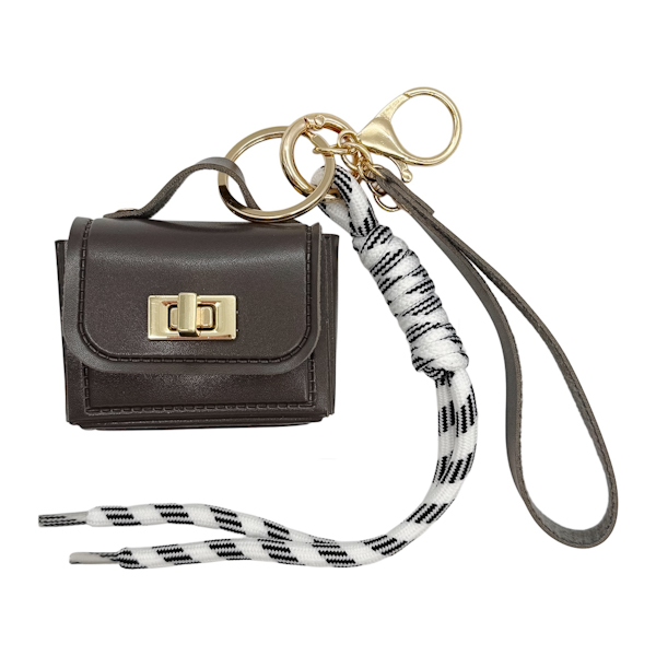 Брелок з карабіном д/сумки Сумочка міні з шнурками арт.TZKR-2425 *5