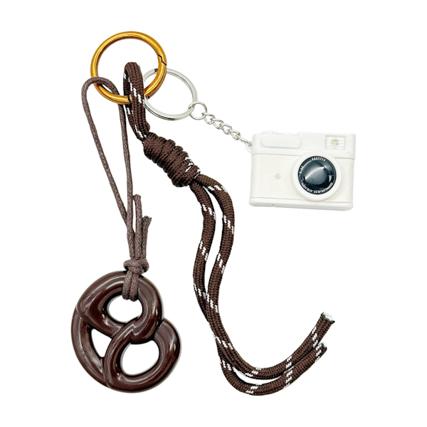 Брелок з карабіном д/сумки Фотоапарат з шнурками арт.TZKR-3435 *5