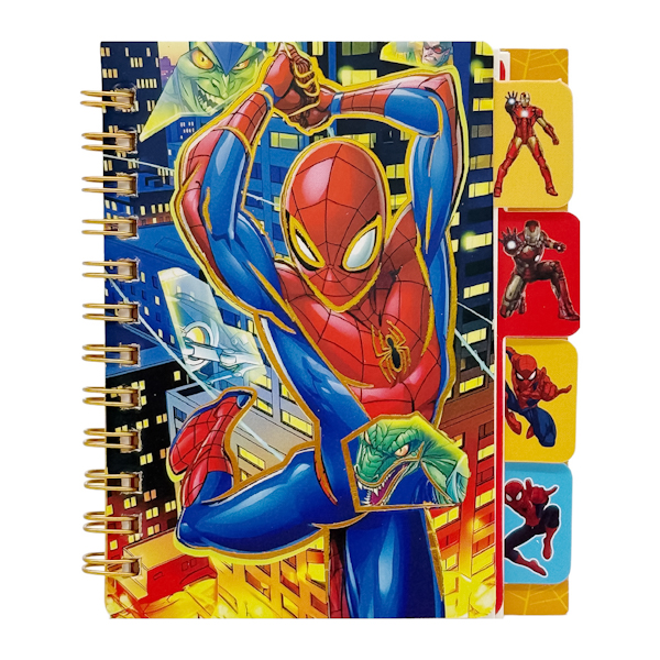 Блокнот А7 Fanny на спіралі з закладками Супергерої арт.SC-28-7 *24