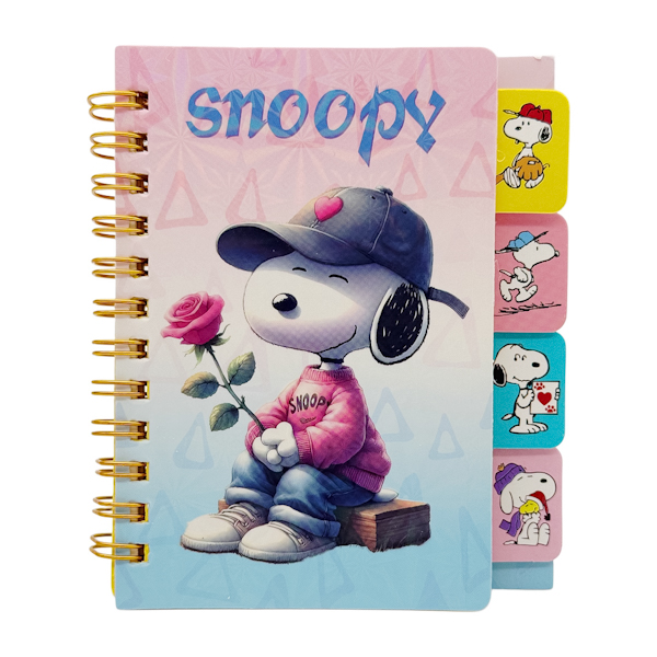 Блокнот А7 Fanny дитячий на спіралі з закладками Snoopy арт.SC-28-NB *24