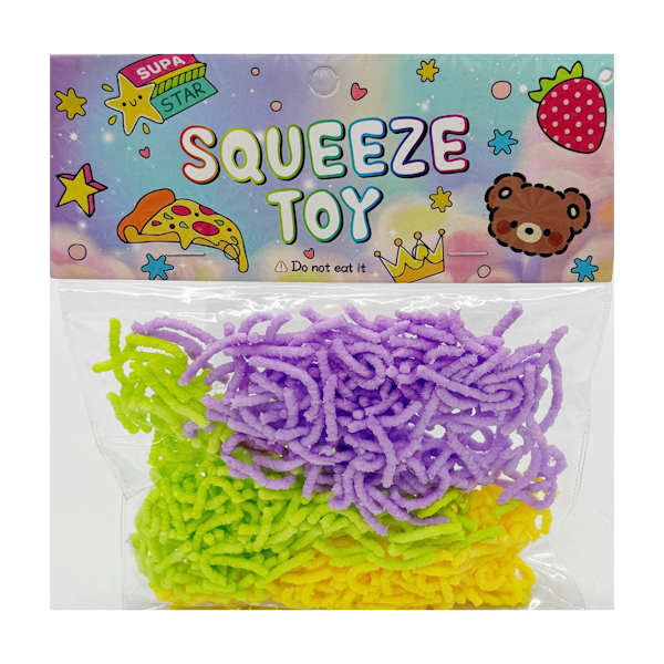 Іграшка-тягучка антистрес Squeeze toy 3-х колірна Magic Worm арт.328-1 *16