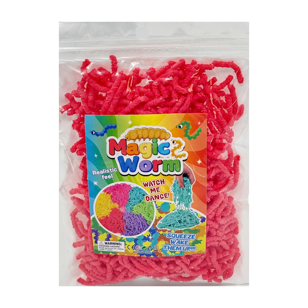 Іграшка-тягучка антистрес Magic Worm однотонні кольорові арт.328-2 *12