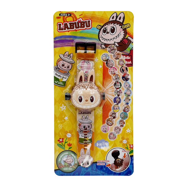 Годинник дитячий електронний наручний Labubu Спінер на блістері арт.3090