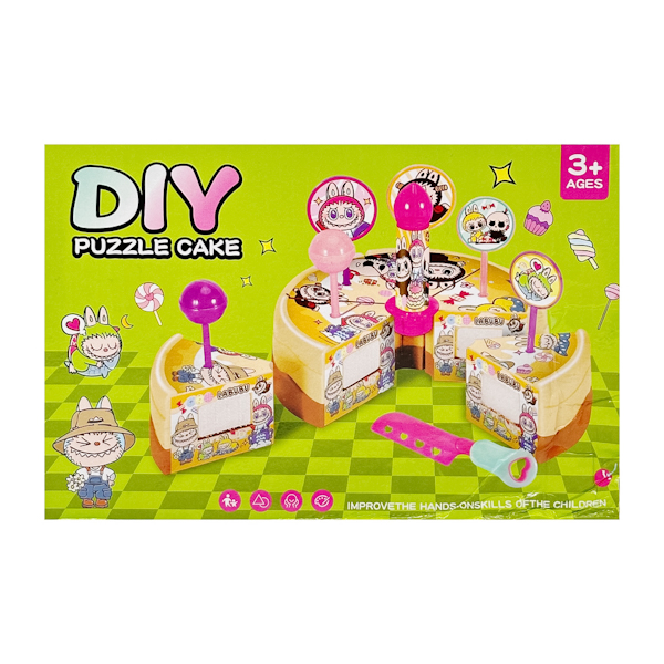 Іграшка Diy Puzzle Cake Торт на липучках Лабубу арт.QY004-7