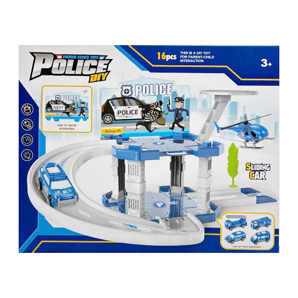 Іграшка Трек PoliceDiy 16предм. Поліцейський майданчик арт.61T51
