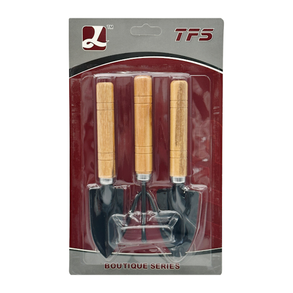 Набір садових інструментів TFS 3шт металеві на блістері арт.TFSA03