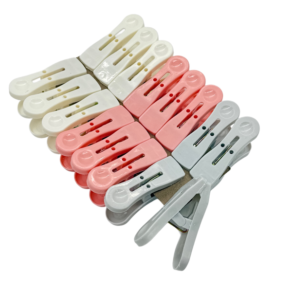 Прищіпка пласт. XRZ Набір 16шт 6см Кольорова арт.XRZ505-16 (25-43)